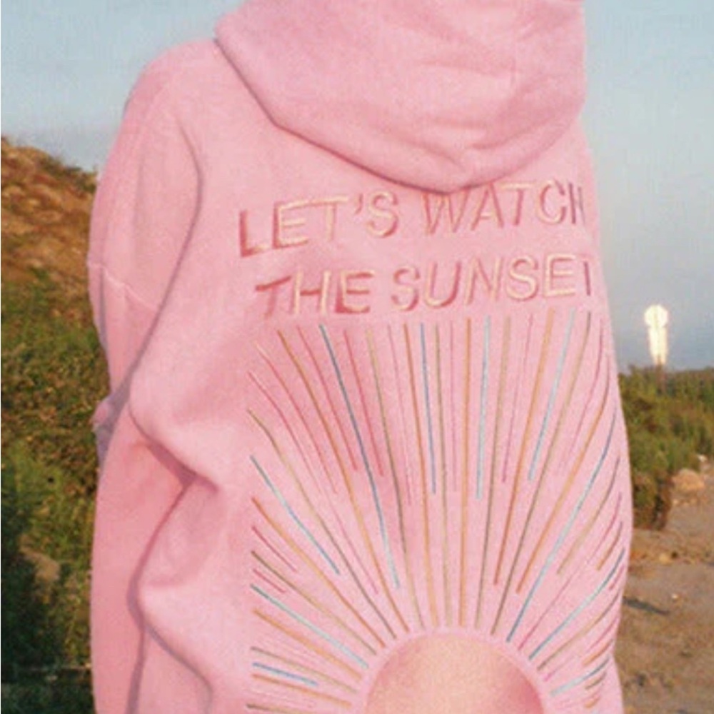 Dandy Worldwide “Let’s Watch The Sunset” Hoodie (original light pink color) Sz M